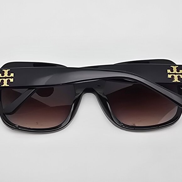 *SOLD* Tory Burch TY7143U 1709/13 Black Frame Brown Gradient Lens Sunglasses - Picture 12 of 16